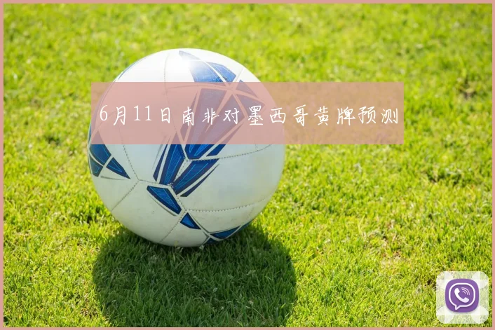 6月11日南非对墨西哥黄牌预测
